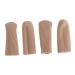 Healeved 2 Pairs Finger Guard Finger Bandages Remover Cushions Finger Sleeve Protectors Silicone Gel Silicone Toe Sleeves Gel Toe Tubes Nylon Finger Caps Toe Caps Makeup Pearlescent