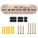 TWO STONES Climbing Hangboard Rock Climbing Training as Climbing Fingerboard with Jugs, Slopes and Edges, Pockets as Door Mounted Training Station Rock Climbing Pull Up Bar CJ-HB2001BX Boxwood