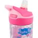 Peppa Pig Reusable Tritan Water Bottle for Kids | BPA-Free Anti-Drip Silicone Straw Easy Push Button | 620 ml Capacity - Buy Online on SooperMarket.com