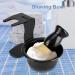Akozon Shaving Tools Set - 3 PCS Professional Men's Shaving Brush Stand & Bowl for Ultimate Grooming Experience - Buy Online on SooperMarket.com