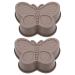Zerodeko 2pcs Butterfly Cake Mold Silicone Molds Chocolate Jelly Mold Home Cake Mold Making Tools Household 17.6X14.8CM Random Color