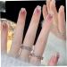 24PCS Press on Nails Short Glue on Nail for Women Shiny French False Nails Fake Nails False Nail with Glue for Girl Nail Art - Buy Online on SooperMarket.com