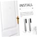 STOBAZA 2pcs Metal Coat Hanger Over The Door Hanger Towel Hanger Bathroom Shower Door Bathroom Door No Nails 17x3cm Silver - Buy Online on SooperMarket.com