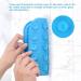 2 Pcs Dog Lick Mat Set with Suction Cups | Slow Feeder Silicone Pad for Dogs and Cats with Spatula - Yellow & Blue - Buy Online on SooperMarket.com