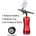 Handheld Paint Sprayer Air-Brush Compressor High Pressure Psi AirbrushCosmetics Cake Cookies Facial Beauty Care Make Up Craft Home DIY - Buy Online on SooperMarket.com