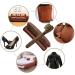 Set of 2 Wooden Shoe Brushes with Horse Hair Bristles - Shoe Shine, Clean, Buff, and Polish Shoes, Sofas, Bags, and Furniture - Buy Online on SooperMarket.com