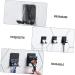 CABILOCK 16 STK Self-Adhesive Razor Hooks | Rustproof Steel Kitchen Utensil & Toothbrush Holder | Black | International Shipping - Buy Online on SooperMarket.com