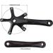 Keenso 170mm Bike Crank Arms - Universal Aluminium Alloy Single Crankset - for Mountain and Road Bikes - Black - Buy Online on SooperMarket.com