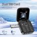 Jhialg Mini Flip Handy - FM Radio 2SIM Vibration Black Ideal for Seniors - Buy Online on SooperMarket.com
