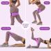 Fabric Resistance Bands Set of 3 for Hips & Glutes - Non-Slip Workout Bands for Men and Women - Strength Training Yoga Pilates Fitness - Black Purple Green - Buy Online on SooperMarket.com