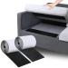 Non Slip Cushion Pad  Rolled Hook Loop Tape with Adhesive for Effectively Reduce Couch Cushions Sliding (4 in x 10 Ft Black) 4 in x 10 Ft Black