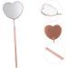 Eyelash Inspection Mirror - Heart Shape Eyelash Mirror for Extensions | Salon Makeup Magnifier (18.7x5.6x0.8cm) - Perfect for Lash Techs - Buy Online on SooperMarket.com