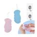 WYSHAK Bath Sponge  Exfoliating Sponge  Dead Skin Remover for Body  with 2 Free Hooks  Skin Friendly and Reusable for Adults Children(Blue+Pink)