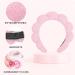 Spa Headband Set for Women - Bubble Skincare Headband with Wash Wristbands - Terry Cloth Makeup Headband - Soft Puffy Hairband - Black/Pink - Perfect Gift Idea - Buy Online on SooperMarket.com