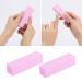 Gel Nail Polish Remover Kit: 600 Pink Lint Free Wipes, 20 Remover Cap Clips, 100/150 Nail Files, Buffer Block - Pink - Buy Online on SooperMarket.com