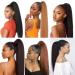 30 Inches Afro Kinky Straight Wrap Around Ponytail Long Afro Yaki Straight Ponytail Extensions for Women Girls Pony Tails Hair Pieces Dark Auburn Brown 30 inch magic ponytail 33# - Buy Online on SooperMarket.com