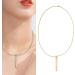 Breathing Exercise Necklace Relieving Stress Mindful Necklace Increasing Lung Volume Skinfriendly Steel for Men Daily Wear (Gold) - Buy Online on SooperMarket.com