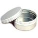 Aluminum Screw Top Tin with Cover 3.25"