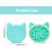 2 in 1 Makeup Brush Cleaning Mat Double-layer Silicone Cleaning Mat Makeup Brush Cleaning Pad Portable Silicone Pad Scrubber with Storage Layer for Cosmetic Brushes Washing Tool for Travel (Green) - Buy Online on SooperMarket.com