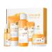 Skincare Gift Set for Teenage Girls Vitamin C Skin Care Set - 5 Piece Gentle Skin Cleaning & Care Travel Size Kit With Cleanser Toner Face Serum Eye Cream Face Cream Brighten Face Skin Care Kit