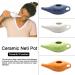 ciyeu 250Ml Ceramic Neti Pot Nose Cleaning Pot Leakproof Spout Pot for Nasal Rinsing Nose Washing Men and Women Blue - Buy Online on SooperMarket.com