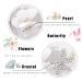 IYOU Princess White Flower Headpiece | Pearls & Crystal Bridal Hair Accessories for Girls | Elegant Wedding & Communion Hairdress - Buy Online on SooperMarket.com