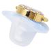 Baby Lxury Schnuller BPA-Free Little Prince Road Stones Golden Bling Schnuller for newborns pacifier for 6 to 18 months old babies (blue)