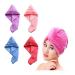 Hair drying towel 4 pieces hair towel wrap turban microfiber hair drying cloth drying towel shower head towel quick drying for long hair fast drying hair bathing cap 4 pack