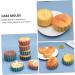 12 Pcs Silicone Muffin Cup Silicone Molds Reusable Cupcake Liners Reusable Baking Molds Delicate 7.5X6.3CM Assorted Color - Buy Online on SooperMarket.com