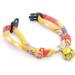 PetSoKoo Four-Leaf Clover Cat Collar with Bell | Japan Chirimen Kitten Collar | Orange Yellow | Small Cat Standard Size - Buy Online on SooperMarket.com