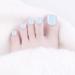 SIUSIO 96Pcs Fake Toe Nails Press On Colorful Square Acrylic Full Cover UV Top Coat - Light Pink & Purple | Short False Nails Set for Toenail Salons and DIY Foot Art Tips - Women and Girls - Buy Online on SooperMarket.com