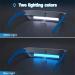 Light Therapy Glasses Wearable UV-Free Blue White LED Light Therapy Happy Lamp Goggles Natural Relief for Good Sleep Boost Energy and Jet Lag - Buy Online on SooperMarket.com