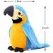 Cute Talking Parrot Interactive Plush Toy - Funny Repeat Speaking Bird Toy for Kids - Blue - Buy Online on SooperMarket.com