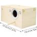 Wooden Parrot Breeding Box | Cockatiel Parakeet Nesting Box | Natural Wood Breeding Cage House for Lovebirds Cockatiel Budgie Conure Finch Parakeet Mating Hatching 1Pc - Buy Online on SooperMarket.com