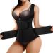 Sauna Sweat Vest Waist Trainer for Women Sauna Suit Weight Loss Workout Top Waist Trimmer 2 in 1 Neoprene Workout 3X-Large Black2