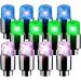 Naveso Bright Valve Caps - 12 PC Bike Tire Lighting Accessories with Intelligent Sensors for Cars & Motorcycles - Buy Online on SooperMarket.com