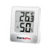 ThermoPro TP49 Digital Mini Thermo-Hygrometer Thermometer Hygrometer Inside temperature and humidity measuring device with smiley indicator for greenhouse living room white