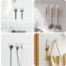 Razor Bracket Shower Set - 3 Pieces Silver Self-Adhesive Stainless Steel Razor Holders for Bathroom & Kitchen - No Drilling Required - Buy Online on SooperMarket.com