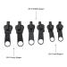 Removable Metal Zipper Repair Set - Zipper Pulls for Jackets Suitcases & Backpacks - Black - Buy Online on SooperMarket.com