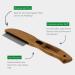 Bamboo Groom Flea Comb | 77 Rotating Pins for Cats & Dogs | Eco-Friendly Pet Grooming Tool for Effective Flea Removal - Buy Online on SooperMarket.com