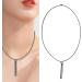 Breathing Exercise Necklace Relieving Stress Mindful Necklace Increasing Lung Volume Skinfriendly Steel for Men Daily Wear (Black) - Buy Online on SooperMarket.com