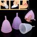 3 Colors 2PCs Reusable Menstrual Cup Set - Eco-Friendly Women's Hygiene Care (Purple) | Anti-Losing & Comfortable - Buy Online on SooperMarket.com