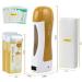 Wax Bear Roll On Wax Kit - Sensitive Skin Soft Wax Heater with Cartridge Refill, 10 Wipes, 100 Wax Strips - Yellow - Buy Online on SooperMarket.com