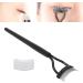 Verdant Touch Eyelash Brush Stainless Steel Eyelash Comb Curved Design Separate Cover Black Straight HandleBeauty Care - Buy Online on SooperMarket.com
