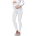 Be Mammy Women's Maternity Long Leggings 02 XL White