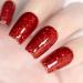 RARJSM Sparkly Red Gel Nail Polish - Iridescent Glitter 15ml | Holographic Rainbow Effect for Christmas Nail Art | Soak Off High Pigment & LED/UV Curing - Buy Online on SooperMarket.com