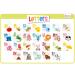 merka Kids Placemat Disposable Placemats for Baby Toddler Placemants ABC Mat Alphabet Learning and Fun Activities Non-Slip Silicone Mat for Dining Table