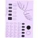 Silicone Nail Mat | Manicure Protector Mat for Nail Practice Nail Polish Coloring Practice Professional Nail Manicure Tools for Acrylic Fingernails - Buy Online on SooperMarket.com