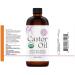 Organic Castor Oil 4oz - Pure & Natural Cold Pressed for Lashes, Eyebrows, Hair & More - Buy Online on SooperMarket.com