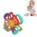 Manhattan Ball Plastic Cement Baby Teether - Lightweight Sensory Toy for Infant Teethers - Buy Online on SooperMarket.com